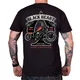 T-shirt Black Heart Orange Chopper ∙ 100% bawełna ∙ krótki rękaw ∙ okrągły dekolt ∙ rebeliancki nadruk moto ∙ dla motocyklistów - Czarny - Czarny