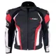 Męska skórzana kurtka motocyklowa W-TEC Velocity - Czarno-czerwony - Czarno-czerwony