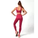 Damskie leginsy Boco Wear Burgund Plain Push Up - Różowy