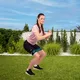 Solidna opaska, taśma oporowa fitness inSPORTline Hiplop M 66x7 cm / 16 kg - Różowy