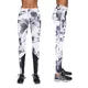 Damskie sportowe legginsy BAS BLEU Calypso - Szaro-biały - Szaro-biały