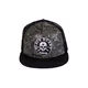 Czapka z daszkiem Black Heart Bastard Skull Trucker ∙ siatka ∙ regulowana ∙ bejsbolówka - khaki-czarny
