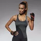 Damski top sportowy BAS BLACK Escape-Top 50 - Szaro-czarny