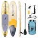 Paddleboard deska SUP z akcesoriami 350 cm inSPORTline WaveTrip 11'6" G3 - Żółty - Żółty