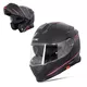 Kask motocyklowy szczękowy z blendą W-TEC Venero - Glossy Black-Gold - Rosanero