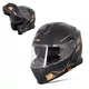 Kask motocyklowy szczękowy z blendą W-TEC Venero - Glossy Black-Gold - Glossy Black-Gold