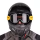 Gogle motocyklowe w stylu retro vintage W-TEC Chesster - Czarny