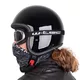 Kask motocyklowy otwarty W-TEC Badachos - Matt.czarny