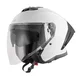 Kask motocyklowy W-TEC Voltik ∙ blenda przeciwsłoneczna ∙ podnoszony wizjer ∙ kompatybilny z interkomem ∙ ECE 22.06 - Biały - Biały