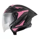 Kask motocyklowy W-TEC Voltik Shockrose ∙ blenda przeciwsłoneczna ∙ system wentylacji ∙ wyjmowana wyściółka - Różowy