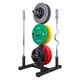 Stojak na obciążenia olimpijskie 50 mm inSPORTline Opello ∙ 2 wieszaki na gryfy ∙ 6 trzpieni na talerze ∙ nośność aż 300 kg