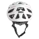 Kask rowerowy inSPORTline Winsdor ∙ nowoczesny design ∙ technologia in-mold ∙ zdejmowany daszek ∙ wysoka wentylacja - Matowa biel/przydymiony róż