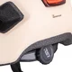 Kask rowerowy dziecięcy 2w1 inSPORTline Lumitto ∙ z lampką LED ∙ technologia in-mold ∙ regulacja pokrętłem ∙ 9 otworów wentylacyjnych - Brzoskwiniowy beż