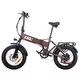 Składany rower elektryczny typu fat bike inSPORTline ISL Baxom 840Wh 20" - Deep Coffee