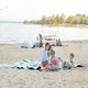 Koc piknikowy mata plażowa inSPORTline Livetino 300x200 cm - noc hibiskusowa