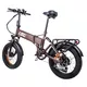 Składany rower elektryczny typu fat bike inSPORTline ISL Baxom 840Wh 20" - Deep Coffee