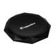 Podkładka fitness pod kolana inSPORTline Octazone 18x18x2 cm ∙ anatomiczna ∙ gęsta pianka PU ∙ amortyzacja wstrząsów ∙ ochrona stawów - Czarny