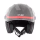 Kask motocyklowy otwarty W-TEC Barcela Vermella - Czarno-szary