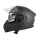 Kask motocyklowy pełny Flip-Up W-TEC Benidor - Biały błyszczący