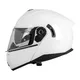 Kask motocyklowy pełny Flip-Up W-TEC Benidor - Biały błyszczący