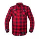 Stylowa koszula W-TEC Black Heart Respector - Szary - Czerwony
