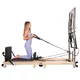 Reformer do pilatesu inSPORTline Driftaler ∙ nośność 120 kg ∙ rama dębowa ∙ składana ∙ z boxem w zestawie