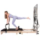 Reformer do pilatesu inSPORTline Driftaler ∙ nośność 120 kg ∙ rama dębowa ∙ składana ∙ z boxem w zestawie