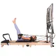 Reformer do pilatesu inSPORTline Driftaler ∙ nośność 120 kg ∙ rama dębowa ∙ składana ∙ z boxem w zestawie