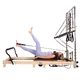 Reformer do pilatesu inSPORTline Driftaler ∙ nośność 120 kg ∙ rama dębowa ∙ składana ∙ z boxem w zestawie