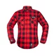 Koszula flanelowa męska motocyklowa W-TEC Black Heart Respector II - czarny z czerwonym paskiem - Czerwono-czarny