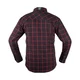 Koszula flanelowa męska motocyklowa W-TEC Black Heart Respector II - czarny z czerwonym paskiem