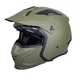 Kask motocyklowy modułowy W-TEC Badalone Army ∙ 3w1 ∙ waga 1250 g ∙ skorupa ABS ∙ blenda przeciwsłoneczna - beżowy matowy