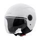 Otwarty kask motocyklowy W-TEC Bareiro - Czarny matowy - Biały błyszczący