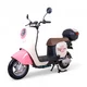 Skuter elektryczny Keren Beike 10" - brązowo-czerwony - brązowo-różowy