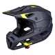Kask downhillowy full face W-TEC Calheto ∙ odpinany regulowany daszek ∙ wentylacja 16 otworów ∙ wyjmowana wyściółka - Black Neon - Black Neon