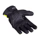 Skórzane rękawice motocyklowe W-TEC Janstur - Czarny-fluo
