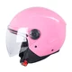 Różowy otwarty kask motocyklowy W-TEC Bareiro Fuchsia ∙ podnoszony wizjer ∙ wyjmowana wyściółka ∙ zapięcie mikrometryczne