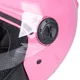Różowy otwarty kask motocyklowy W-TEC Bareiro Fuchsia ∙ podnoszony wizjer ∙ wyjmowana wyściółka ∙ zapięcie mikrometryczne