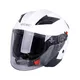 Kask motocyklowy otwarty z blendą W-TEC Putta - czarno-brązowy