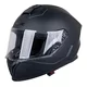 Kask integralny dziecięcy W-TEC Basmeck ∙ homologacja ∙ ABS ∙ zamykana wentylacja ∙ wyjmowana wyściółka ∙ zapięcie mikrometryczne - Czarny matowy