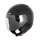 Kask motocyklowy otwarty W-TEC Baraldo - Matowy szary - Czarny błyszczący