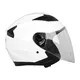 Kask motocyklowy otwarty W-TEC Barcela - Biały błyszczący