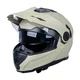 Kask motocyklowy enduro Flip-Up W-TEC Biscaia P/J - beżowy matowy