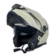 Kask motocyklowy enduro Flip-Up W-TEC Biscaia P/J - beżowy matowy