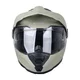 Kask motocyklowy enduro Flip-Up W-TEC Biscaia P/J - beżowy matowy
