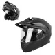 Kask motocyklowy enduro Flip-Up W-TEC Biscaia P/J - Matt.czarny