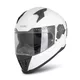 Kask motocyklowy turystyczny pełny W-TEC Burgosa - Biały błyszczący