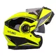 Kask motocyklowy pełny W-TEC Banelmeda - Czarny-fluo żółty