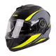Kask motocyklowy pełny W-TEC Banelmeda - Czarny-fluo żółty - szaro-czarno-fluo żółty