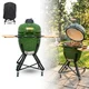 Ceramiczny grill kamado inSPORTline Pyrexo 18" ∙ termometr ∙ bambusowe półki ∙ kółka transportowe ∙ pokrowiec ochronny